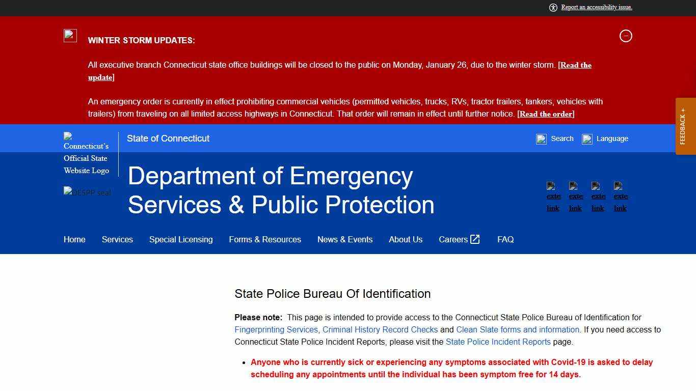 State Police Bureau of Identification